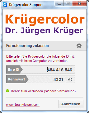 Teamviewer Kruegercolor Client